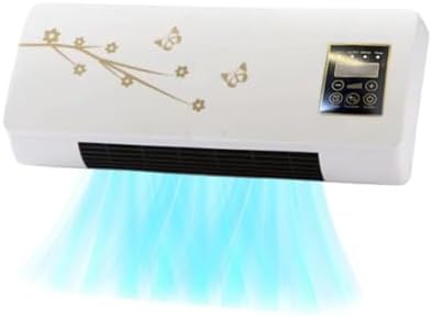  Climatiseur Mural Portable 2 En 1, Refroidissement Et Chauffage Rapides Grâce à La Technologie PTC 1800 W, Fonctionnement Ultra-silencieux, Idéal Pour La Chambre, Le Bureau Et La Maison, Télécommand