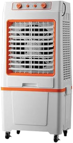 GENERIC Réservoir De Refroidisseur D'évaporation De L'industrie 40L, Climatiseur Mobile à 3 Vitesses Pour Les Grandes Pièces, Oscillant Avec Roulettes, Refroidissement Efficace Et Purification De L'air Pour L