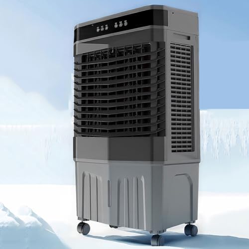 GENERIC Refroidisseur D'air évaporatif Portable, 120 Oscillant Sans Tuyau AC Unité Avec Télécommande, 3 Vitesses 3 Modes 12H Minuterie, Ventilateur De Refroidissement Silencieux Pour La Maison De Bureau De La