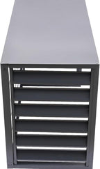 GENERIC Housse De Protection Pour Climatiseur D'extérieur En Aluminium 100 X 50 X 70 Cm – Protecteur De Condensateur Multifonction Avec Clôture D'intimité Pour Plantes Et Rangement D'outils De Jardin (gris)