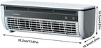  Ventilateur Rafraîchissant Ac Pour Pièce - Ventilateur Rafraîchissant Climatiseur - Rafraîchisseur D'Espace à Trois Vitesses Avec Recharge Sans Fil Pour Intérieur Extérieur Salle De Bains