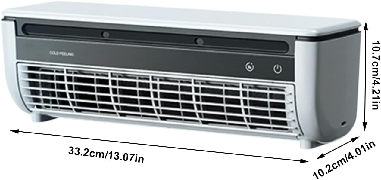  Ventilateur Rafraîchissant Ac Pour Pièce - Ventilateur Rafraîchissant Climatiseur - Rafraîchisseur D'Espace à Trois Vitesses Avec Recharge Sans Fil Pour Intérieur Extérieur Salle De Bains