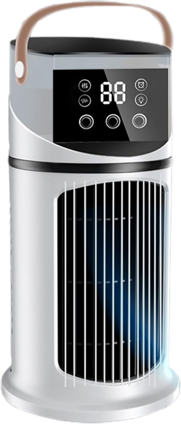Genérico Climatiseur De Bureau | Ventilateur Climatiseur Pour Refroidir Les Pièces, Machine De Brumisation Réglable 9 Vitesses Avec Lumière LED Pour , Travailler, étudier Et Réunions