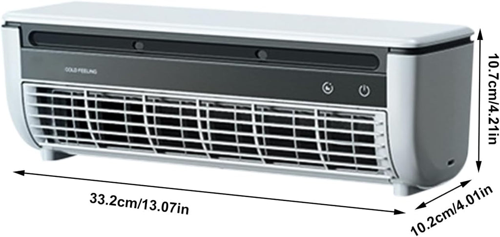  Ventilateur Rafraîchissant AC Pour Pièce - Ventilateur Climatiseur Mural, Avec Chargeur Sans Fil Et Rafraîchisseur,Pour Maison Salle De Bain Cuisine Intérieur Extérieur
