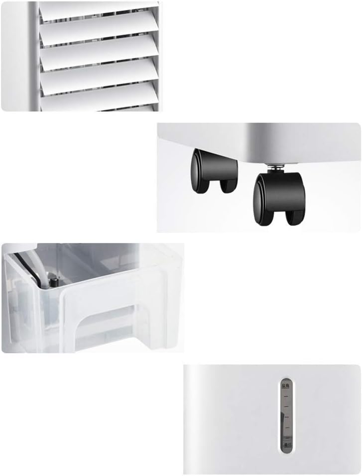  Climatiseur Portable, Compact Et Performant, Avec Ventilateur Mobile, Rafraîchisseur D'air évaporatif Ultra-Silencieux Et 3 Vitesses.