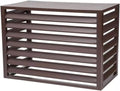 Housse De Protection Pour Climatiseur Extérieur – Clôture élégante En Aluminium Pour Dissimuler La Climatisation Et La Pompe à Chaleur – Bouclier Résistant Aux Intempéries Pour Climatisation