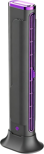  Petit Climatiseur – ABS Sans Lame Mini | Appareil De Bureau Rechargeable USB Portable Amélioré | Refroidisseur De Ventilateur Électrique À Tour Verticale, Pour Bureau, Maison, Voiture, Camping, Campin