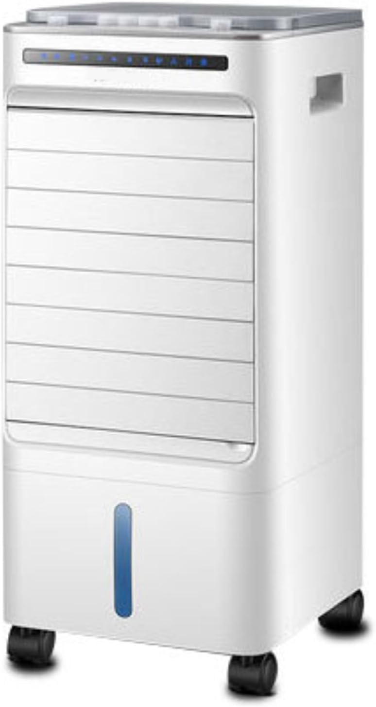 GENERIC Climatiseur Portable à évaporation Avec 3 Vitesses Et 3 Modes, Oscillation à 60°, Réservoir De 5 L, Ventilateur De Refroidissement Avec Télécommande, Sans Tuyau, Unité De Climatisation Pour