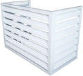 GENERIC Housse Marron Pour Climatiseur – Clôture En Alliage D'aluminium Pour Unités De Fenêtre Intérieur/extérieur Protection Contre La Pluie Et Le Soleil – Parfait Pour Cacher Les Unités AC