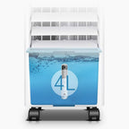  Climatiseur Portable, Compact Et Performant, Avec Ventilateur Mobile, Rafraîchisseur D'air évaporatif Ultra-Silencieux Et 3 Vitesses.