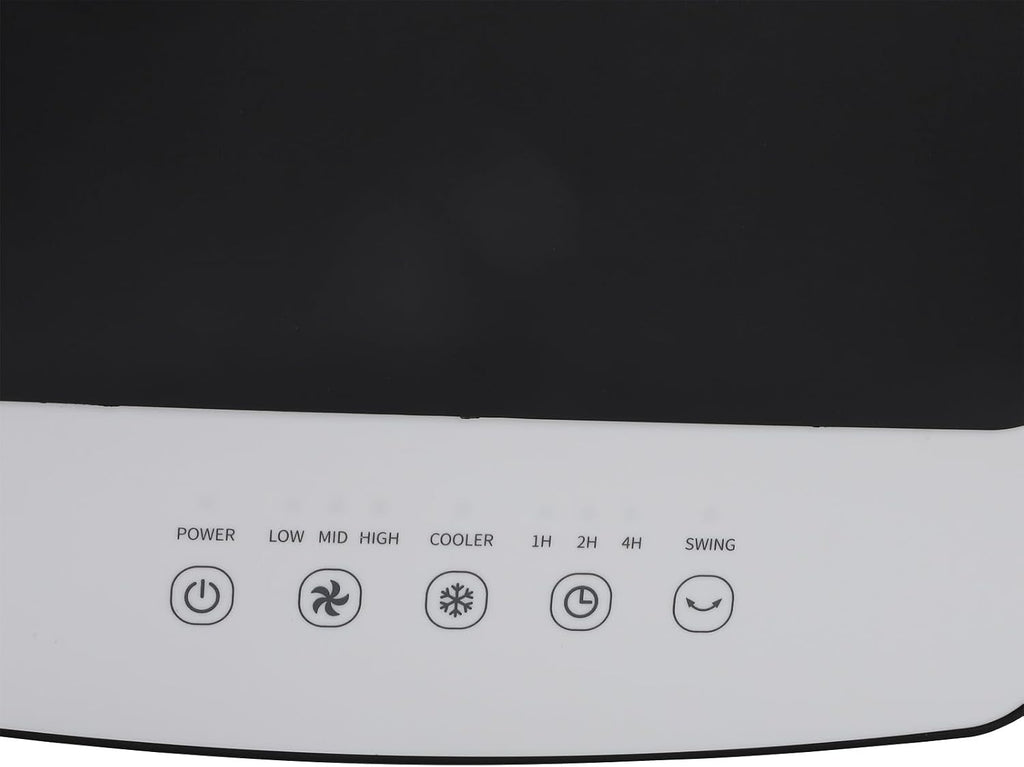  VINGVO Refroidisseur D'air Sans Tuyau D'échappement 10L, Climatiseur Mobile 65W Avec Refroidissement Par Eau, Minuterie Télécommandée à 3 Niveaux, Refroidisseur D'air Pour Chambre De (Prise UE 220V)