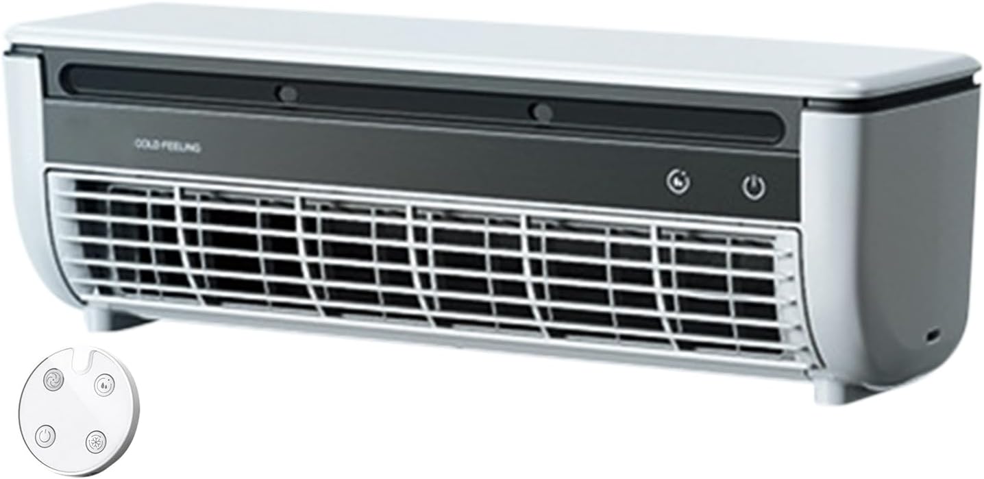  Ventilateur Climatiseur - Ventilateur Climatiseur Portable,Rafraîchisseur D'Espace à Recharge Sans Fil Trois Vitesses Pour Maison Bureau Camping Voyage