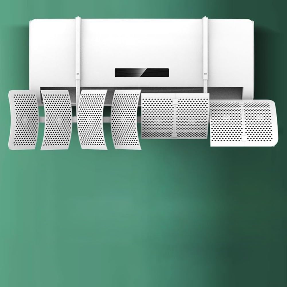GENERIC Déflecteur De Climatiseur Avec 8 Feuilles Réglables Montage Mural Facile (filtre à Charbon)