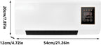  Ventilateur Sans Conduits D'air, Unité De Climatisation Murale Avec Télécommande, 2000 W Refroidissement Et Chauffage Pour Chambre À Courir Et Salon, Mini Split Silencieux Système Pour