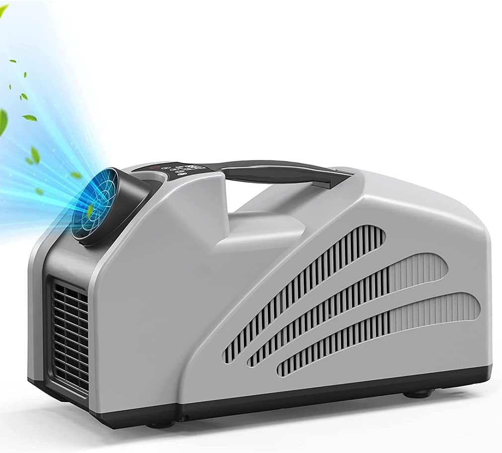  Climatiseur Portable Avec Double Système De Tuyau, 3 Vitesses De Vent Pour Le Camping, La Tente, Le Camping-car, La Voiture Et Le Confort Des Voyages