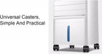  Air Conditioner Portable, Climatiseur Mobile, 3 Vitesses De Ventilation, Écran LED, Télécommande Tactile Et Minuterie 7 H, 65 W, Blanc