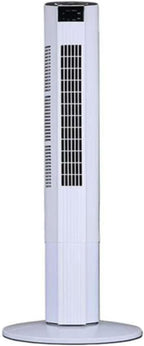GENERIC Ventilateur De Tour Portable Avec Télécommande, 60° Circulateur D'air Oscillant, Ventilateur De Refroidissement Silencieux Pour Le Bureau à Domicile, Affichage LED, 3 Vitesses, Minuterie 12H, Concepti