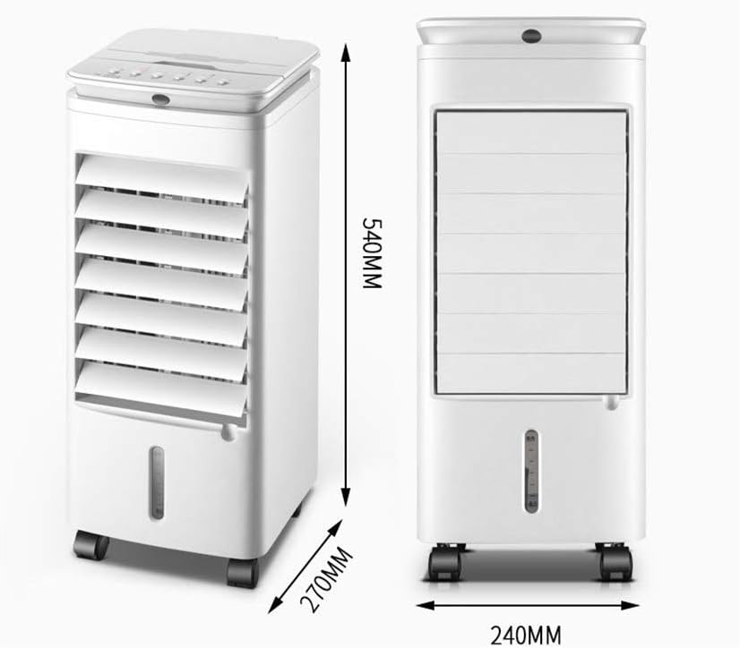  Climatiseur Portable, Compact Et Performant, Avec Ventilateur Mobile, Rafraîchisseur D'air évaporatif Ultra-Silencieux Et 3 Vitesses.