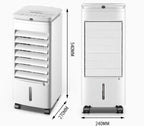  Climatiseur Portable, Compact Et Performant, Avec Ventilateur Mobile, Rafraîchisseur D'air évaporatif Ultra-Silencieux Et 3 Vitesses.