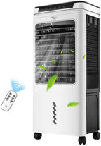  Refroidisseur D'air Pour Bureau à Domicile Refroidisseur D'air Portable De 40 Litres, Affichage LED, 3 Vitesses De Ventilateur, Minuterie De 24 Heures, Télécommande, Climatiseur Portable 16 000