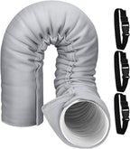  Manchon De Tube Isolé – Manchon D'isolation Pour Tuyau AC Portable | Enveloppement Thermique Pour éviter La Perte De Température, Disposition De Protection Thermique Solide Et Lisse