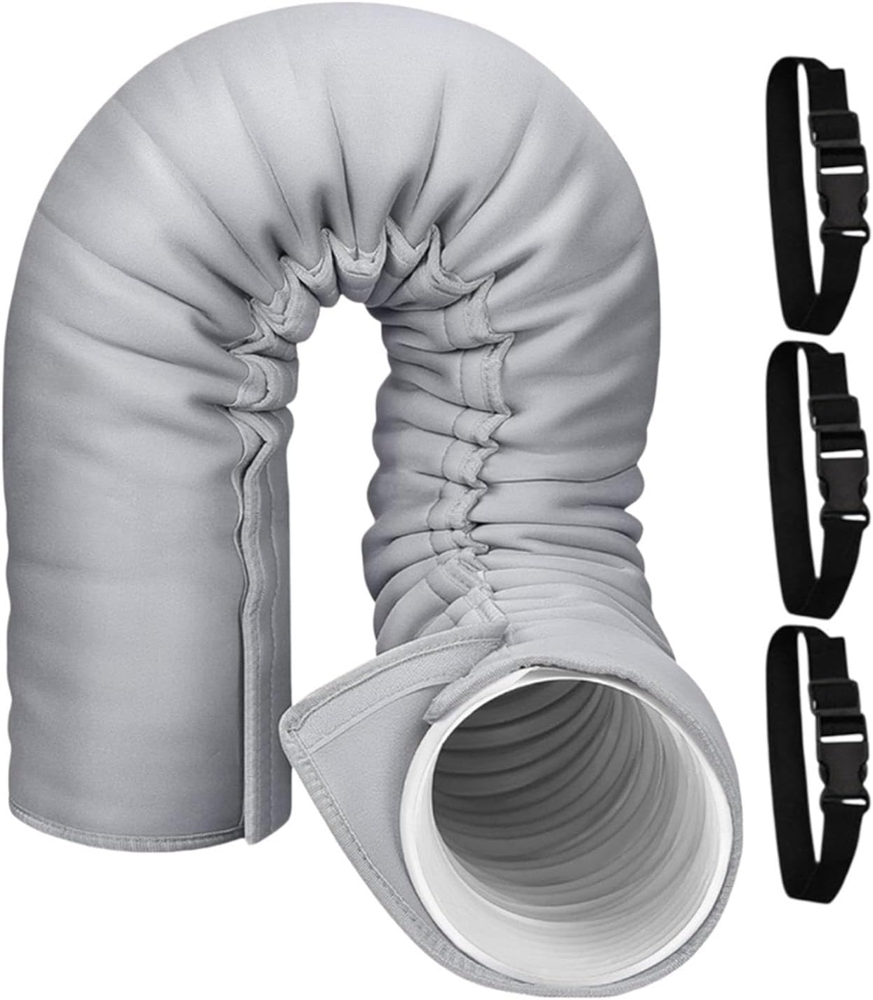  Manchon De Tube Isolé – Manchon D'isolation Pour Tuyau AC Portable | Enveloppement Thermique Pour éviter La Perte De Température, Disposition De Protection Thermique Solide Et Lisse