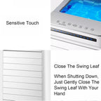  Air Conditioner Portable, Climatiseur Mobile, 3 Vitesses De Ventilation, Écran LED, Télécommande Tactile Et Minuterie 7 H, 65 W, Blanc
