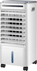  Air Conditioner Portable, Climatiseur Mobile, 3 Vitesses De Ventilation, Écran LED, Télécommande Tactile Et Minuterie 7 H, 65 W, Blanc