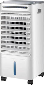  Air Conditioner Portable, Climatiseur Mobile, 3 Vitesses De Ventilation, Écran LED, Télécommande Tactile Et Minuterie 7 H, 65 W, Blanc