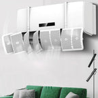 GENERIC Déflecteur De Climatiseur Avec 8 Feuilles Réglables Montage Mural Facile (filtre à Charbon)