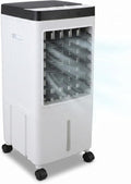  VINGVO Refroidisseur D'air Sans Tuyau D'échappement 10L, Climatiseur Mobile 65W Avec Refroidissement Par Eau, Minuterie Télécommandée à 3 Niveaux, Refroidisseur D'air Pour Chambre De (Prise UE 220V)