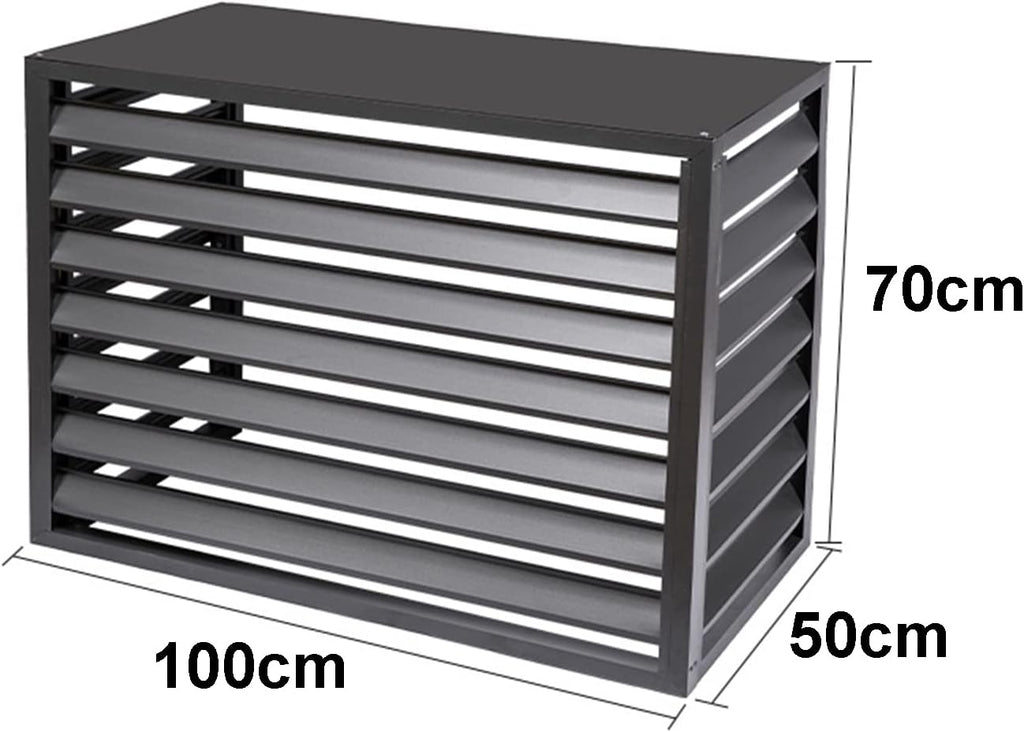  Housse De Protection Pour Climatiseur Extérieur, Protection Pour Climatiseur, écran De Confidentialité En Aluminium, Housse Pour Climatiseur Et Pompe à Chaleur, Pour Poub