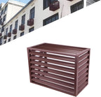 1.5P Climatiseur Mural Aluminium Composite Caisson Anti Bruit Pompe A Chaleur Support Climatiseur Exterieur Cache Clim,Étanche À La Poussière Et À L'eau Pour Intérieur Extérieur Support