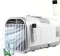  Unité De Climatisation Portable 4500 BTU, Mini Refroidisseur Pour Tente RV Camping, Refroidissement Rapide Avec Télécommande, Ventilateur De Déshumidificateur Silencieux, Conception Légère Compacte Po