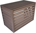  Mini Housse De Climatiseur Fendue En Aluminium Pour Protection Hivernale, Réduction Du Bruit, étagère De Support Pour Plantes, Protège Votre Unité De Climatisation Extérieure