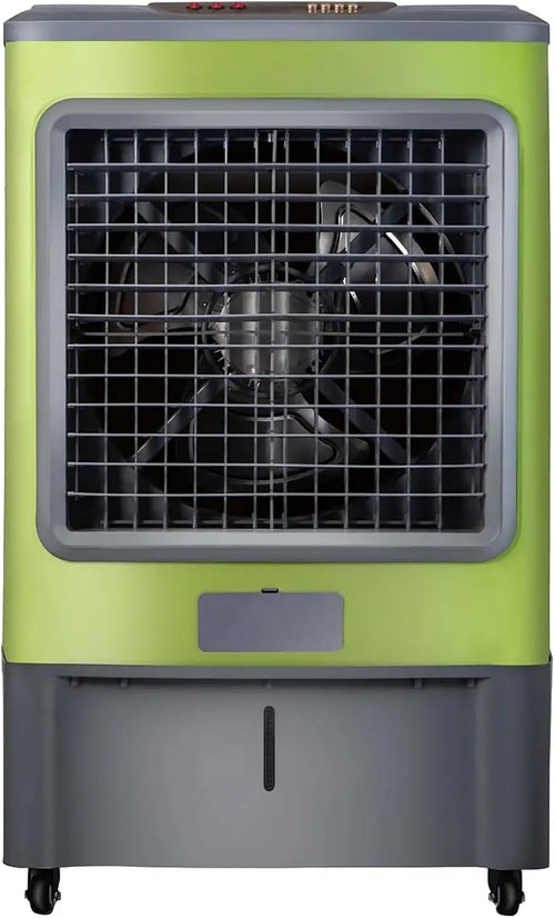  Climatiseur Mobile, Volume D'air 12000, Puissance éolienne Réglable à 3 Vitesses, Grand Réservoir D'eau 70L, Alimentation En Air Oscillant Grand Angle, Avec Affichage Niveau D'eau Et Roulette Mobile
