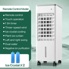 GENERIC Climatiseur Portable 3-en-1, Rafraîchisseur D’Air Évaporatif De 6L Avec Écran LED Et Oscillation à 90°, 3 Vitesses De Ventilation Réglables Et Minuterie De 7,5H, Ventilateur à Air Froid Pour Ma Black