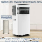  Climatiseur Portable Refroidit Jusqu'à 350 Sq.Ft.Smart Unité De Climatisation Portable Avec Télécommande Unité De Climatisation Silencieuse Avec Ventilateur Frais Et Sec Modes De Sommeil Kits De Fenêt
