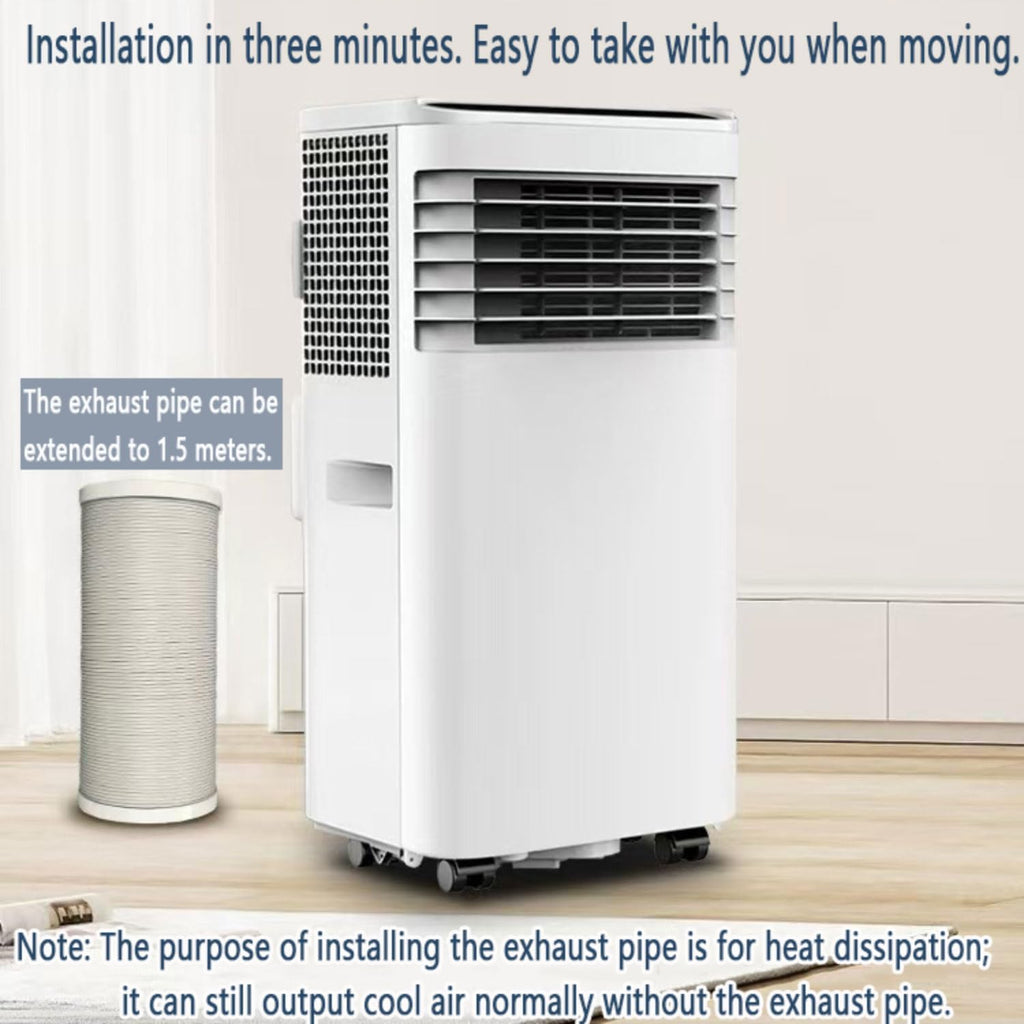  7000 BTU Climatiseurs Portables Climatiseur Portable Jusqu'à 350 Sq.Ft.Unité De Climatisation Portable Intelligente Avec Ventilateur Cool Déshumidificateur Sleep 24H Timer Remote & Installation Kit De