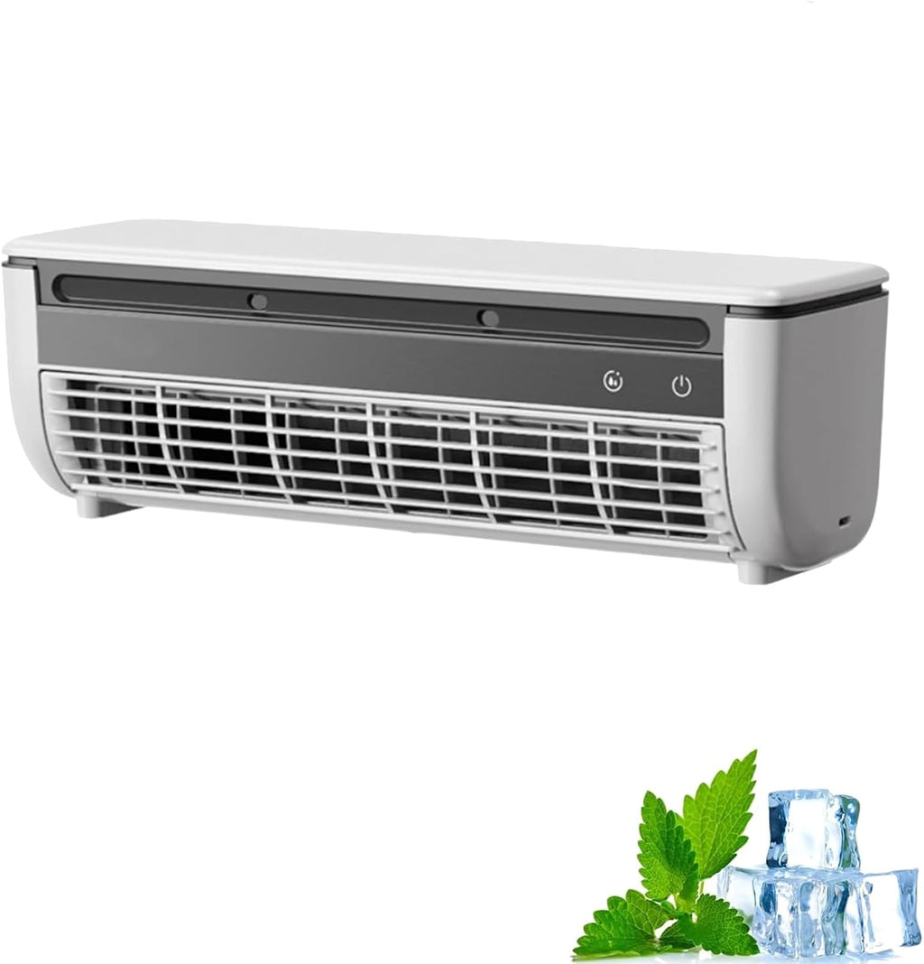  Climatiseur Mural Sans Fil Mini Ventilateur USB Rechargeable Drilling Installation Refroidissement Instantané Pour La Cuisine De Chambre à Coucher Bureau Fonctionnement Silencieux