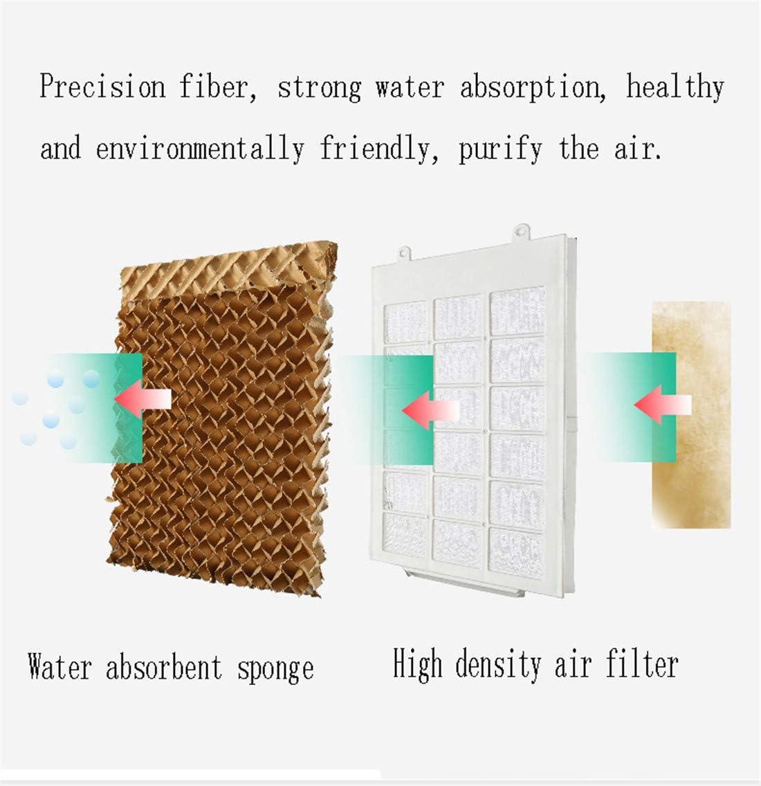  Portable Chaud Froid Climatiseur évaporatif Mobile 4 En 1 Refroidisseur Réglable Silencieux Oscillation Air Purifiant Pour Maison Bureau Camping (Mechanical)