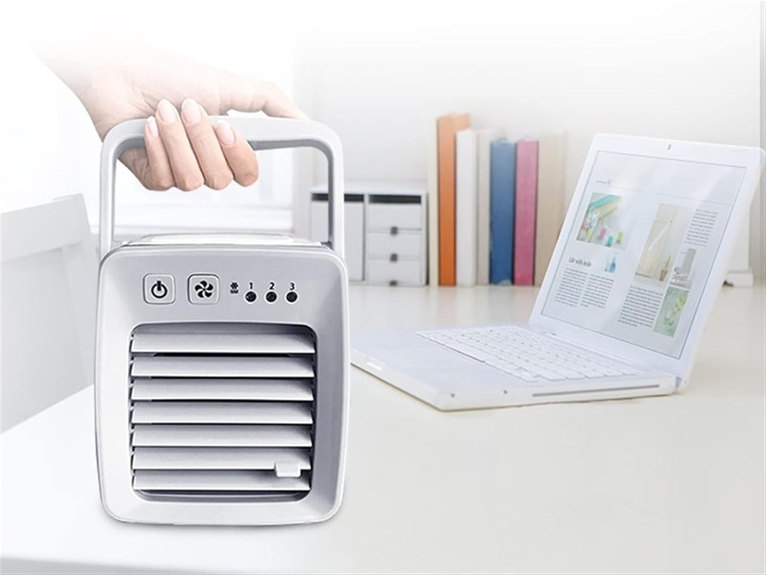  DieffematicKTY Climatiseur Mobile Evaporative Water Air Coolers Personal Desk Fans Air Conditioners (Color : Black)