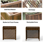  Grille De Protection Pour Climatiseur, Unité De Condensation, étagère De Rangement Pour Plantes, Support De Fleurs En Bois Pour Cacher L'unité De Climatisation Extérieure