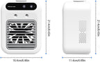  Ventilateur De Climatisation Portable,capacité 500ml, Silencieux Portable 4 En 1, Double Vitesse Du Vent, Double Mode De Pulvérisation, Idéal Pour Le Bureau Et La Chambre à Coucher (Blanc)