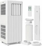  Climatiseur Mobile, 8000 BTU, Refroidit La Pièce Jusqu'à 350 Mètres Carrés, Unité AC 3 En 1 Avec Mode Déshumidificateur Et Ventilateur, Télécommande, Ultra Silencieux 48 DB, Blanc Et