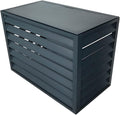 GENERIC Housse De Climatiseur En Aluminium Toutes Saisons – Protection Extérieure Pour Unités Centrales De Climatisation Et Boîtiers à Ordures – Design à Persiennes Autonomes – Bouclier Résistant Aux