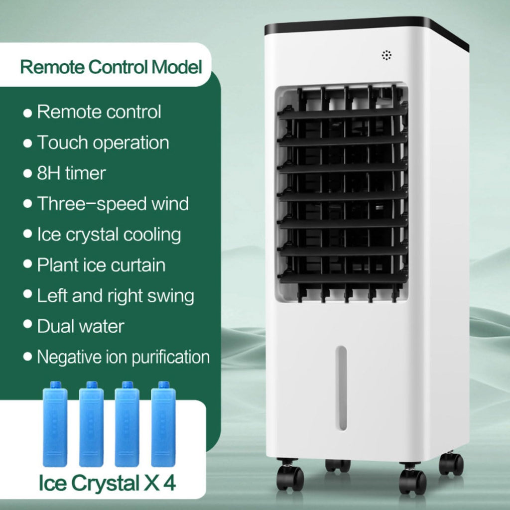 GENERIC Climatiseur Portable 9 L, écran LED, 3 Vitesses, Oscillation à 90°, Minuterie 8H, Humidificateur Pour La Maison, Le Bureau Et La Chambre à Coucher