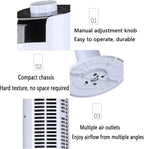 GENERIC Ventilateur De Tour Portable Avec Télécommande, 60° Circulateur D'air Oscillant, Ventilateur De Refroidissement Silencieux Pour Le Bureau à Domicile, Affichage LED, 3 Vitesses, Minuterie 12H, Concepti