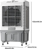 GENERIC Refroidisseur D'air Portable Avec Télécommande, Réservoir De 4L, 6 Packs De Glace, 12H Minuterie, Ventilateur D'évaporation Silencieux Pour Le Refroidissement De La Salle De Dortoir De Bureau à Domici