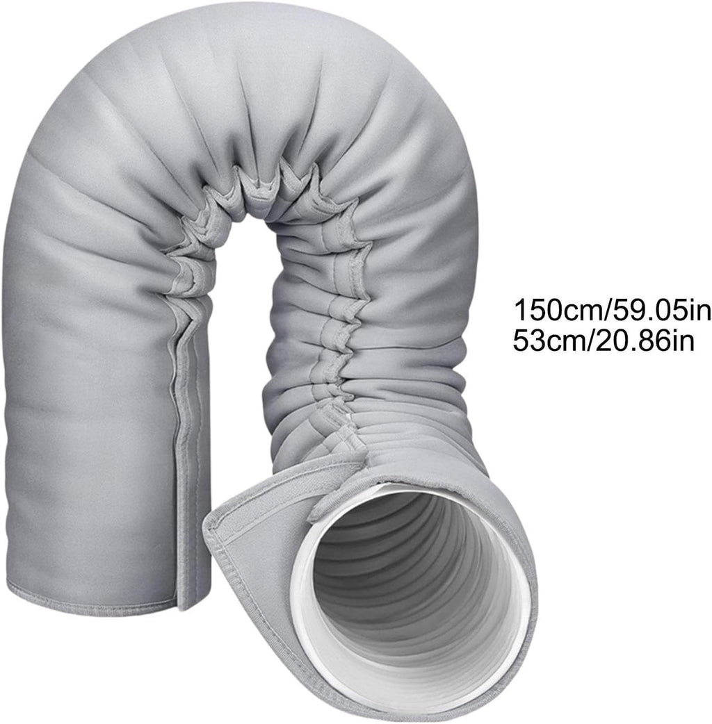  150 CM Manchon Isolant Tuyau Thermique Pour Climatisation Mobile | Gaine Isolante Tuyau D'évacuation Climatisation Mobile, Gaine Isolante Pour Conduit Climatisation, 3 Sangles, Pour 12,7/15CM